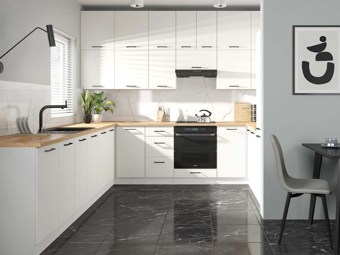 Køkkenkollektion Line White