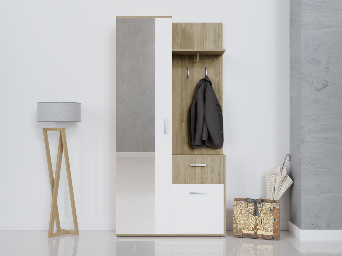 Entrésæt Pavo (Sonoma eg + Hvid)