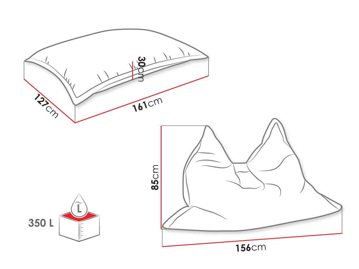 Sækkestol Rockford 100 (Manila 41)
