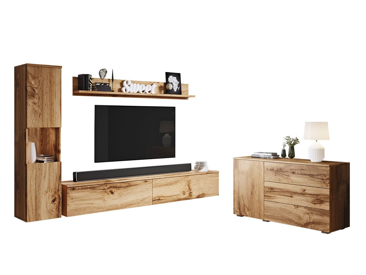 Stuemøbelsæt Sarasota 132 (Wotan eg)