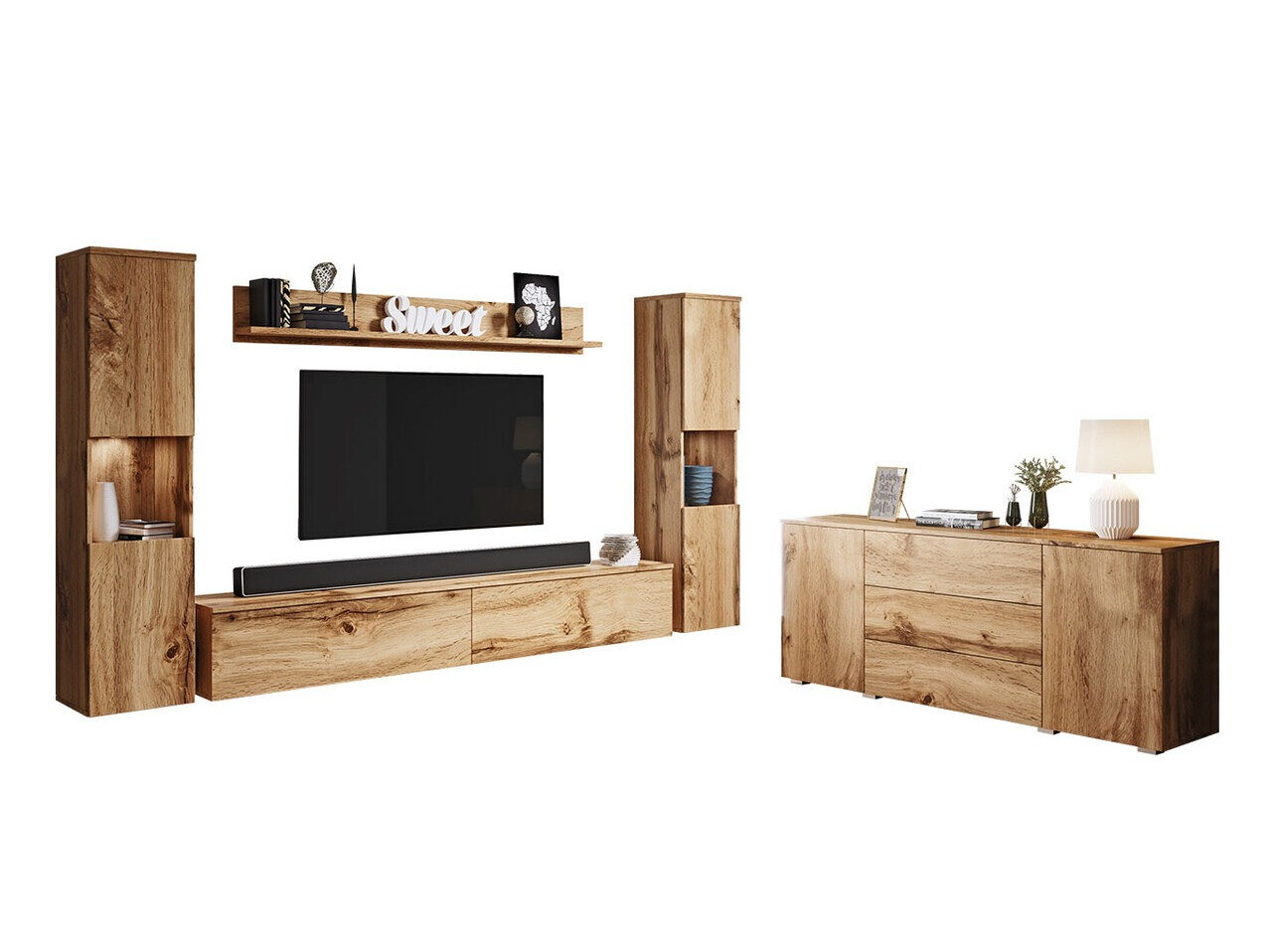 Stuemøblersæt Sarasota 133 (Wotan eg)