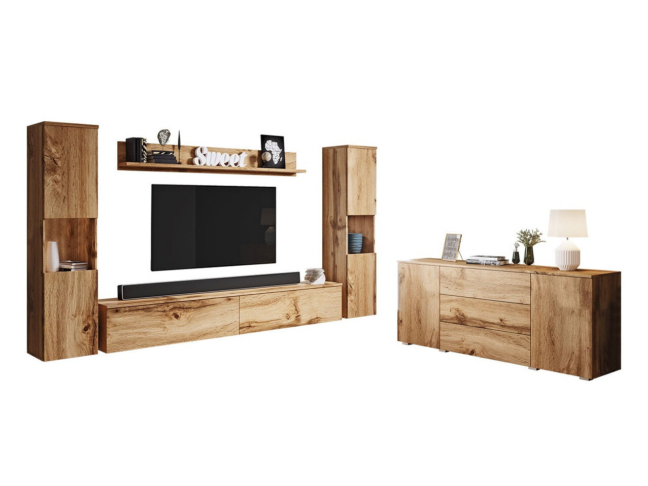 Stuemøblersæt Sarasota 133 (Wotan eg)