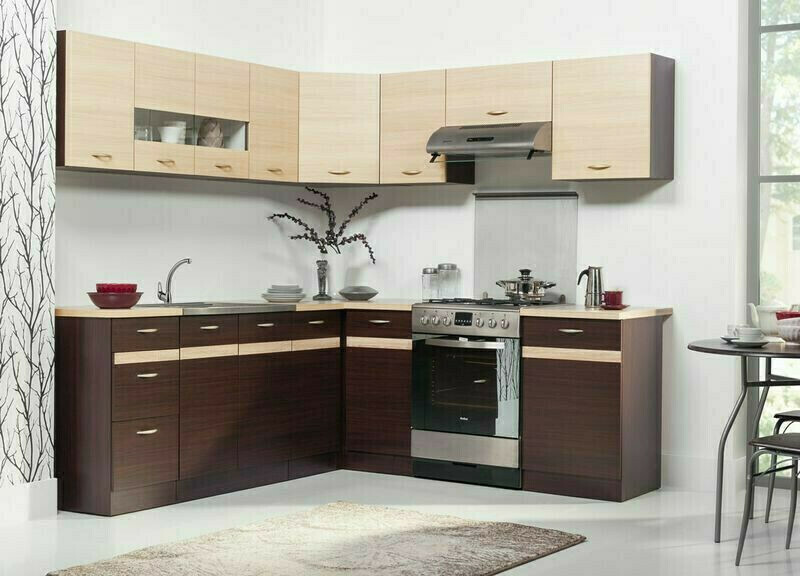 Modulhjørneskab Eli Dark 108