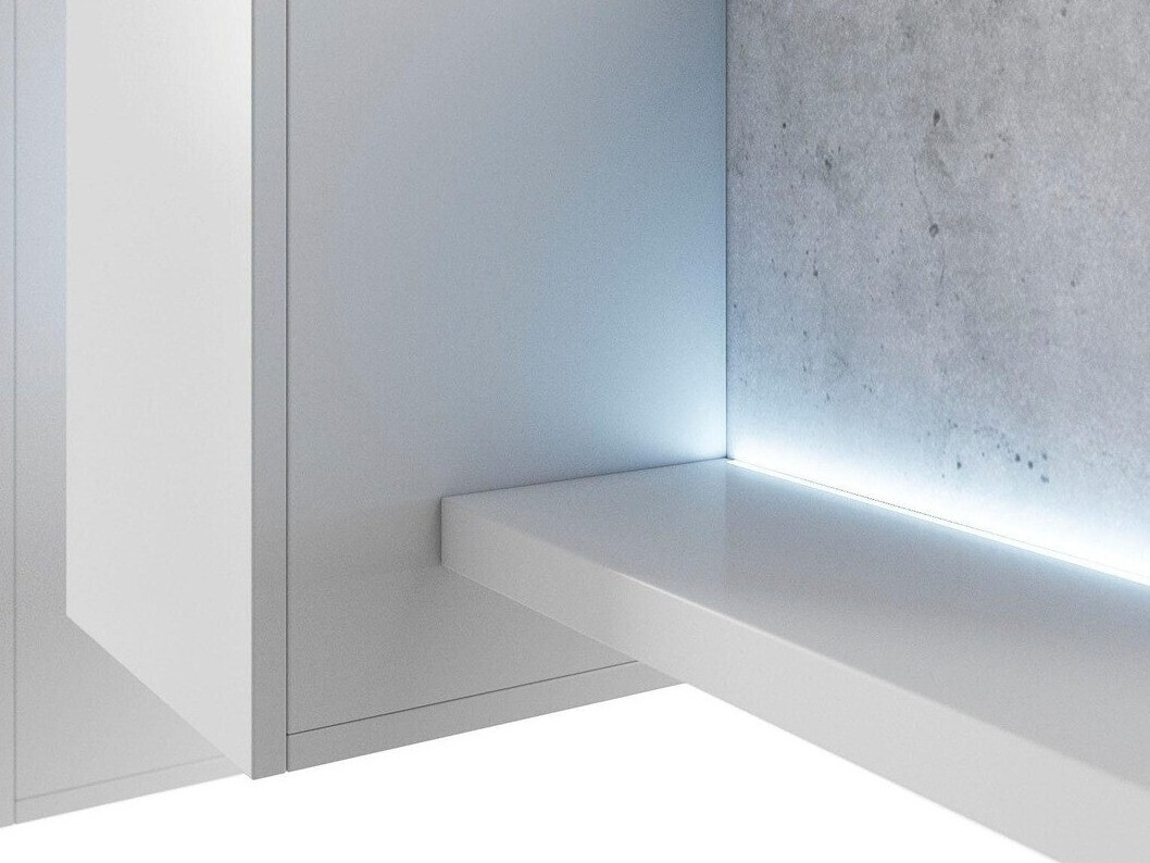 Stuemøbelsæt Lutiva 100 (Hvid + Beton)