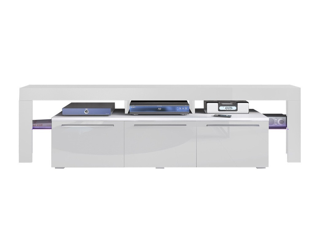 TV-bord Arbor (Hvid + Glansfuld hvid)