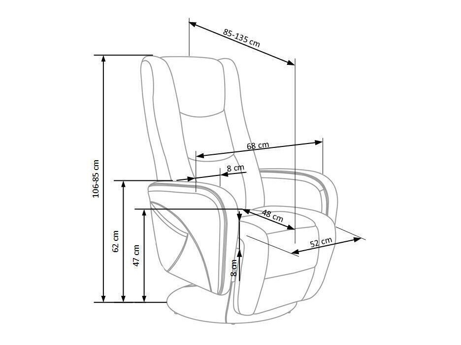 Hvilestol Houston 493 (Sort)