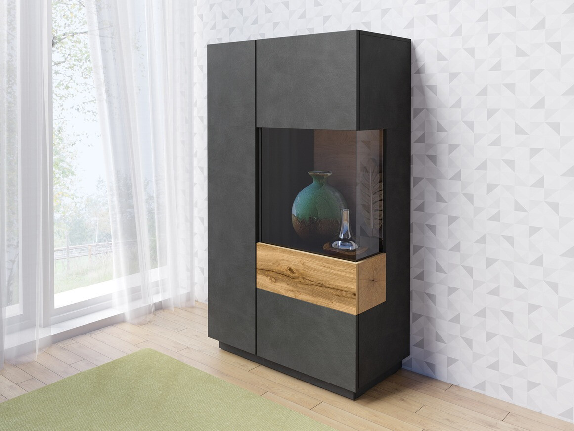 Skænk Livlore 104 (Matera grå + Wotan eg)