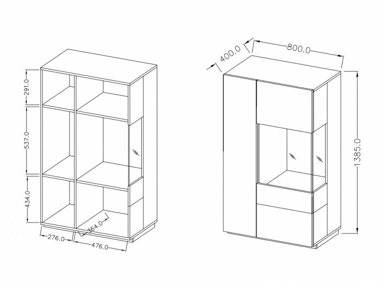 Stuemøbelsæt Livlore 109 (Matera grå + Wotan eg)