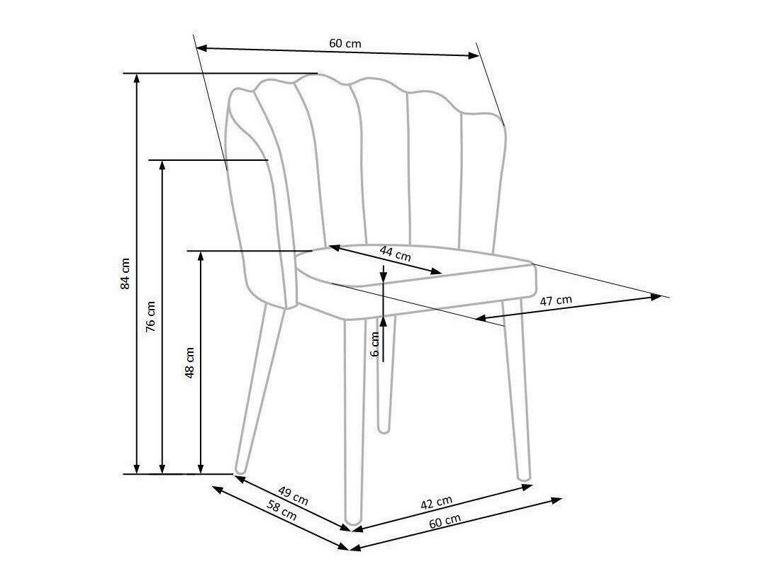 Stol Houston 975 (Lyserød + Sort)