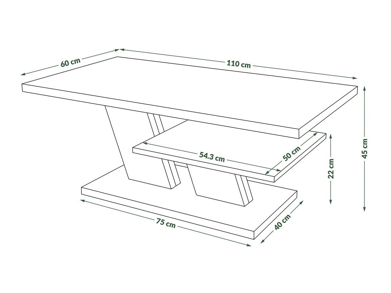 Sofabord Glendale 101