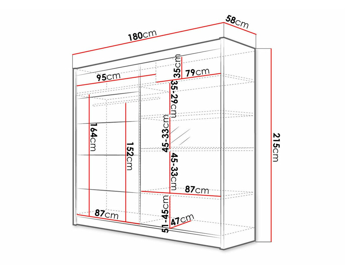 Garderobeskab Closico Cavaris III (Hvid)
