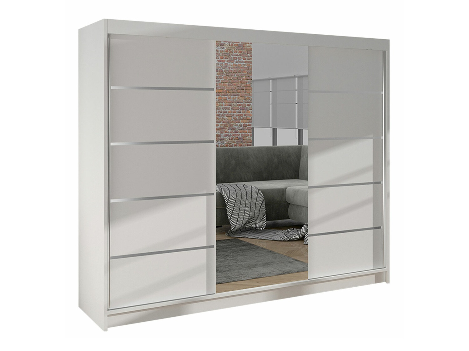 Garderobeskab Closico Durion IV (Hvid)
