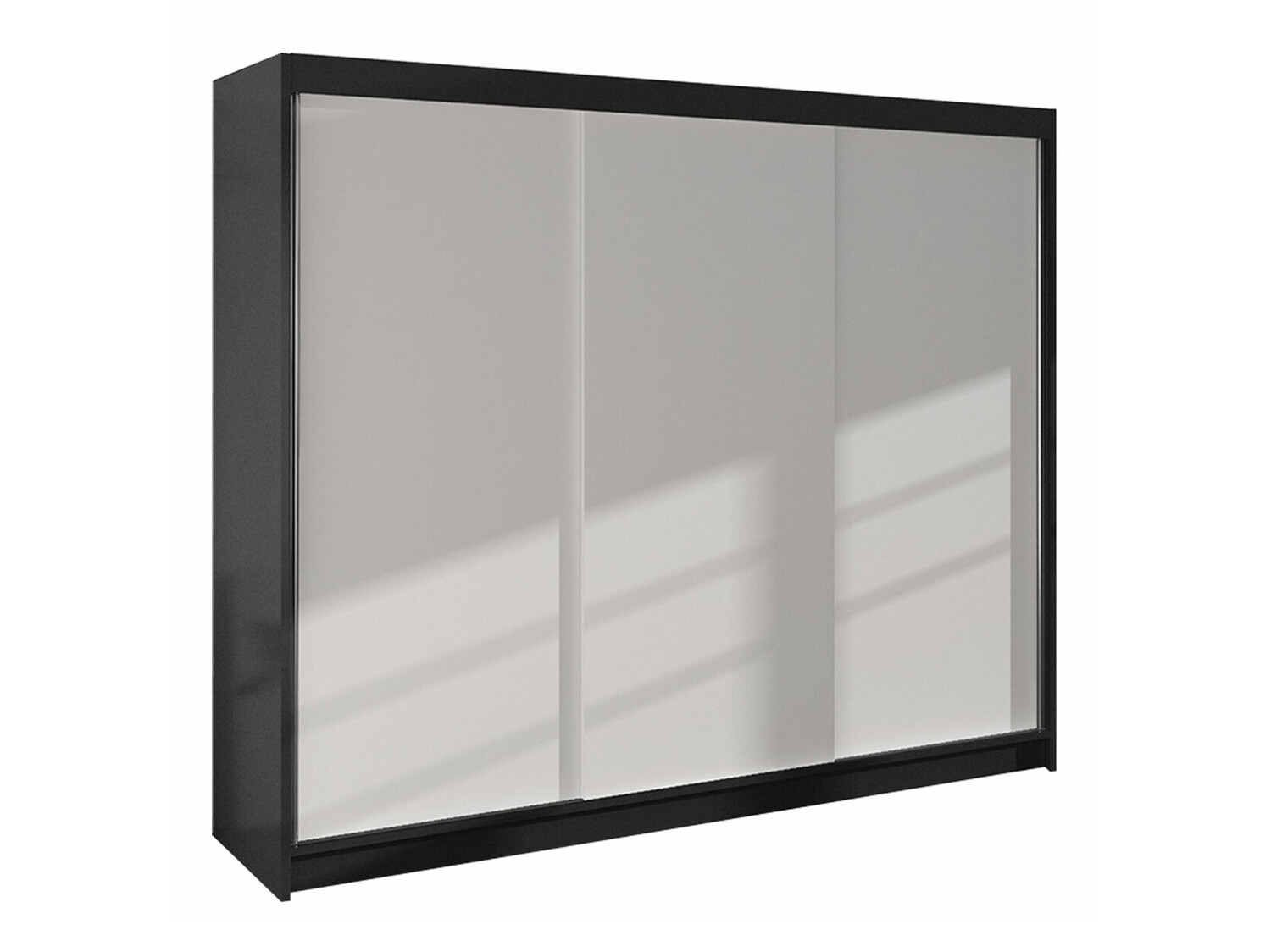 Garderobeskab Closico Durion II (Sort + Hvid)