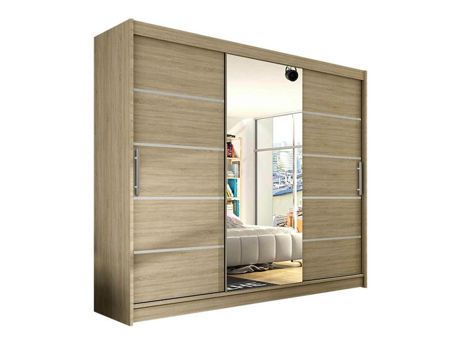 Garderobeskab Closico Ordo VI (Sonoma eg)