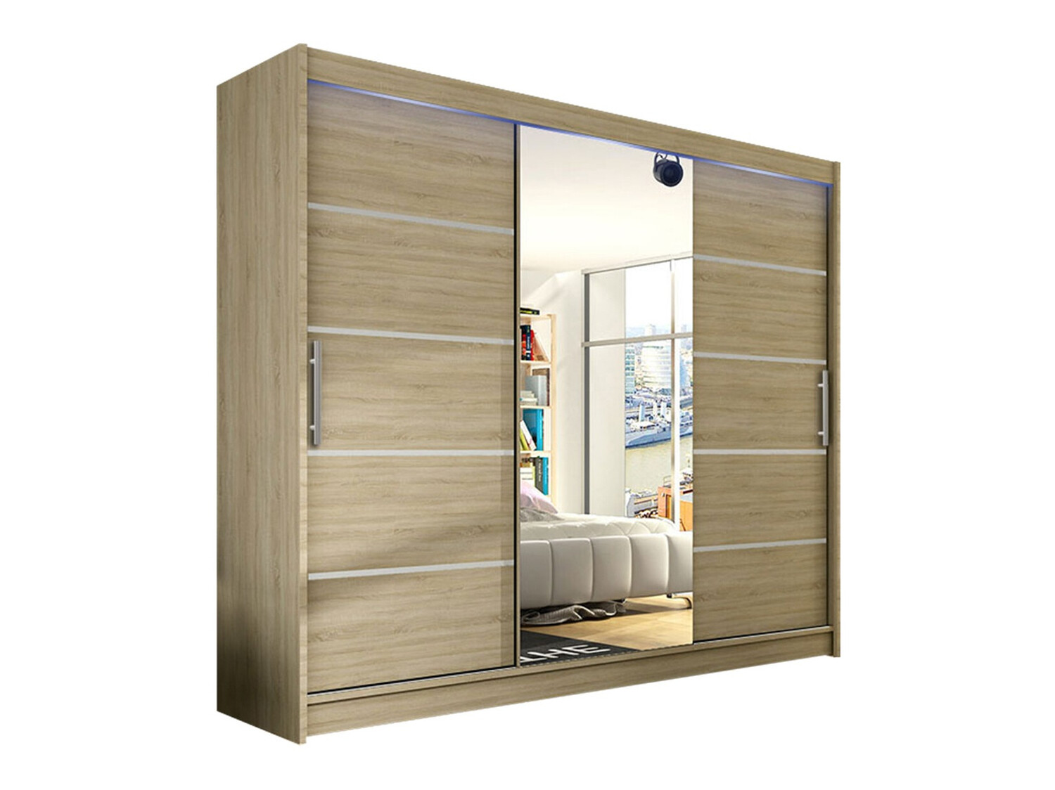 Garderobeskab Closico Ordo VI (Sonoma eg)