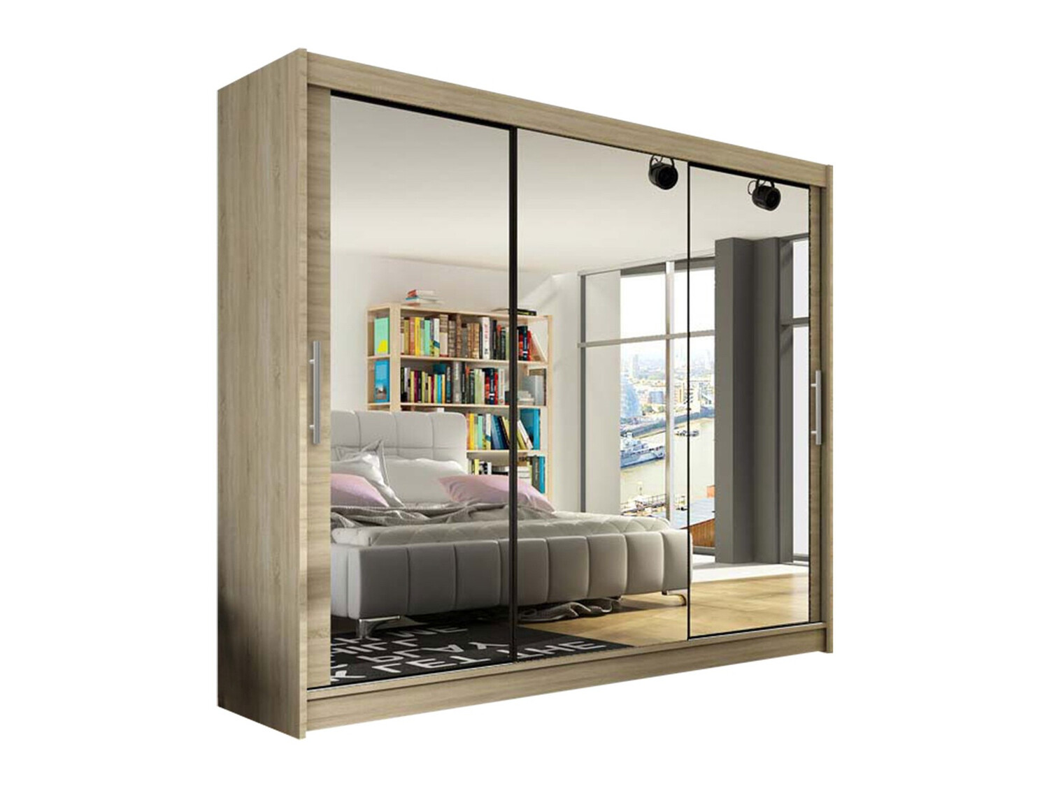 Garderobeskab Closico Ordo III (Sonoma eg)