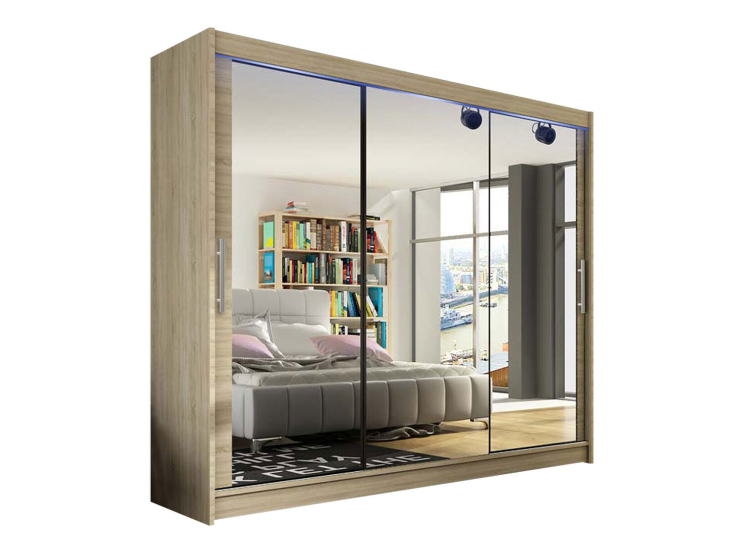 Garderobeskab Closico Ordo III (Sonoma eg)