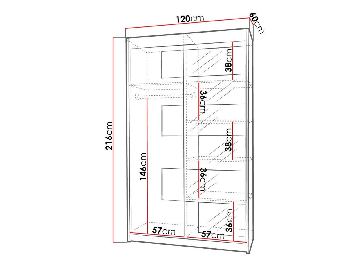 Garderobeskab Toledo 105