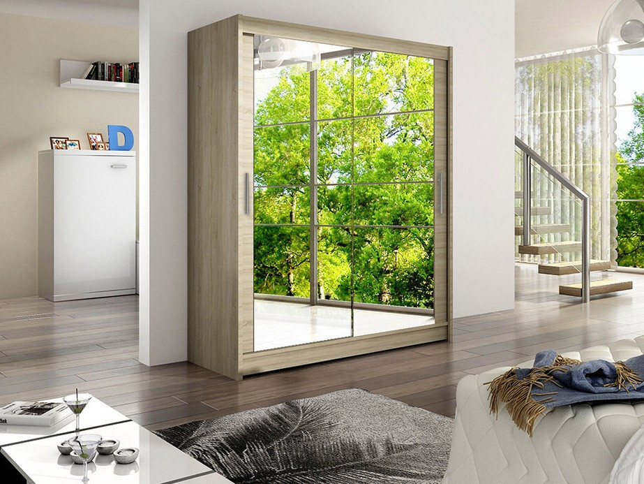 Garderobeskab Closico 127 (Sonoma eg)