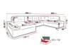 Hjørnesofa Comfivo 150 (Soft 017 + Kronos 22 + Kronos 02)