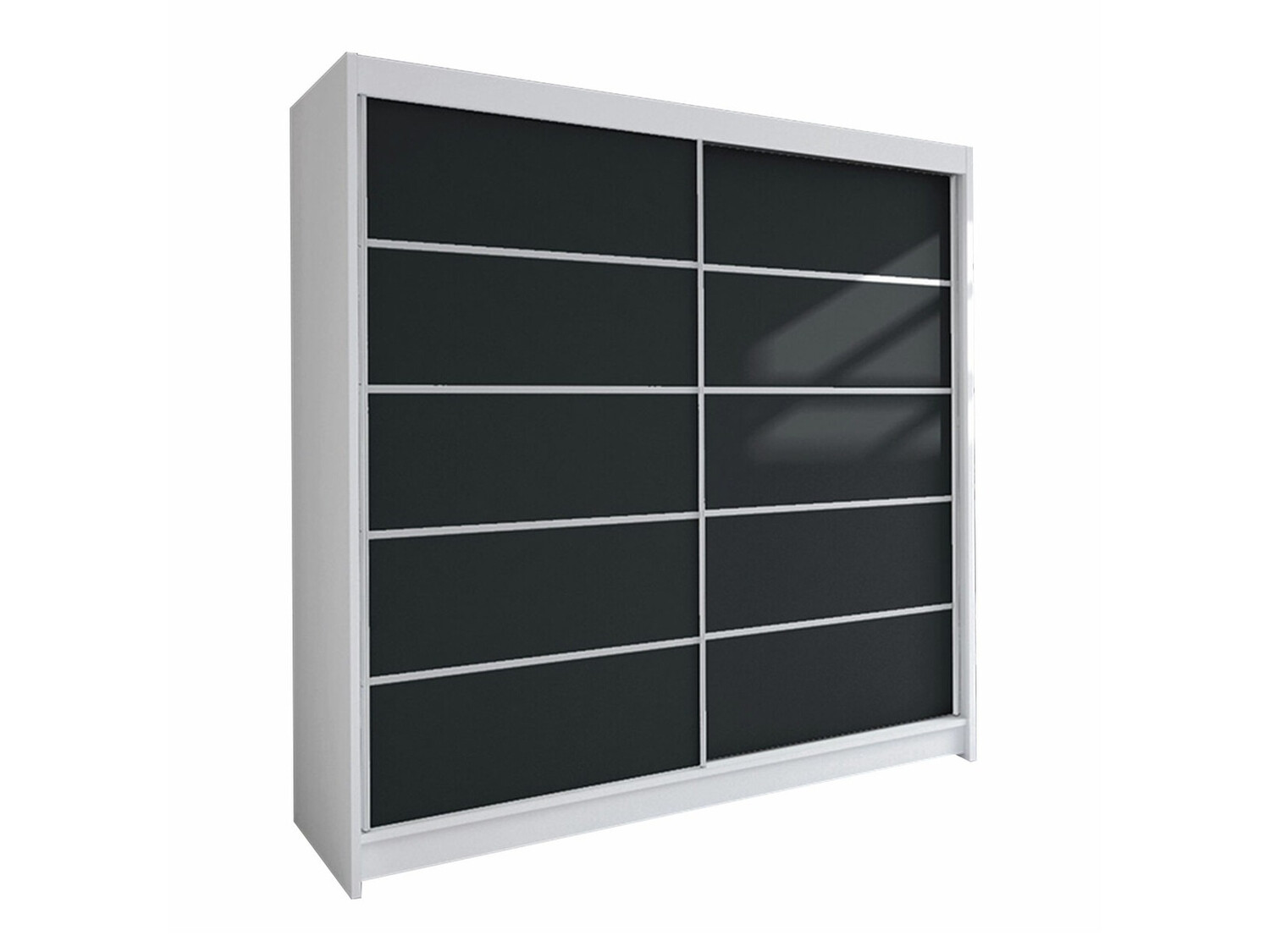 Garderobeskab Closico Cavaris IV (Hvid + Sort)