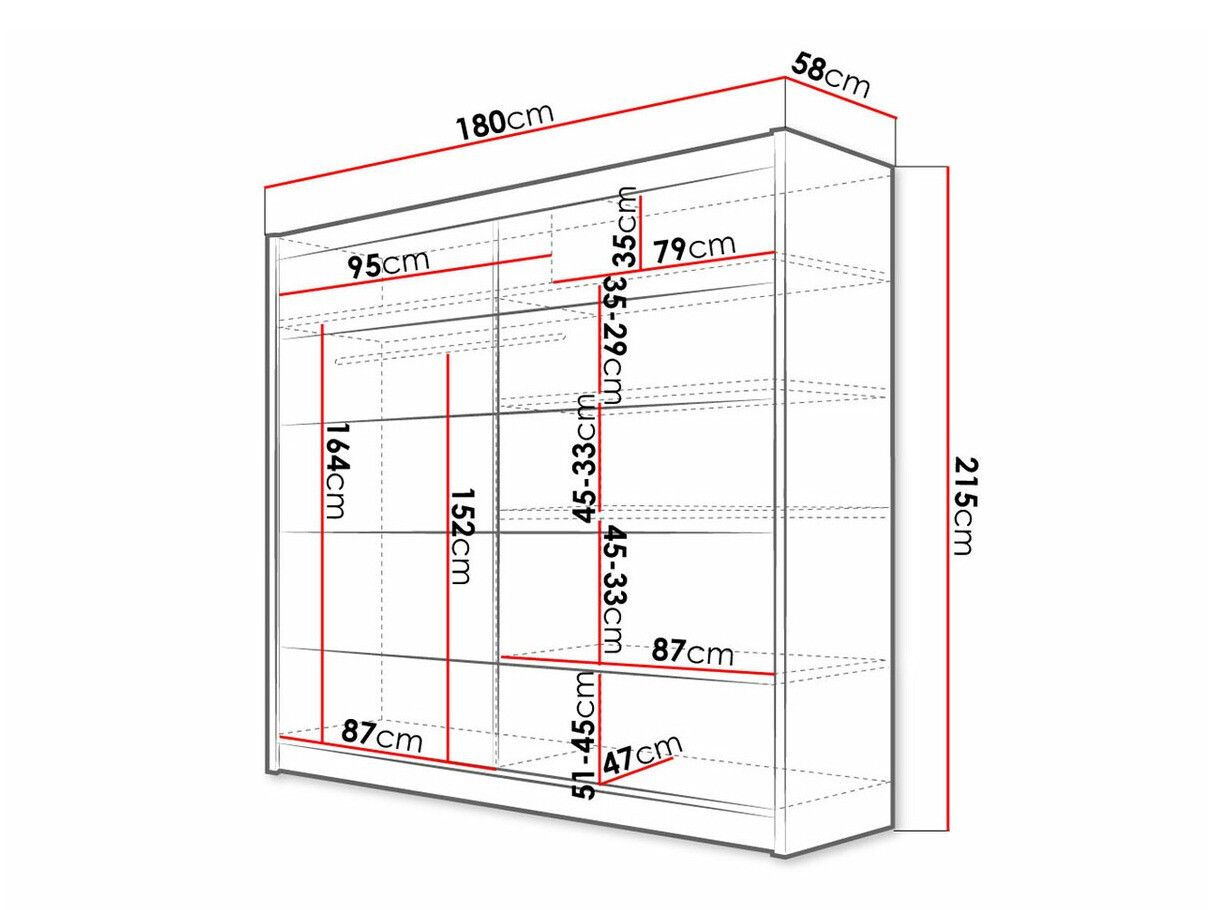 Garderobeskab Closico Cavaris IV (Hvid)