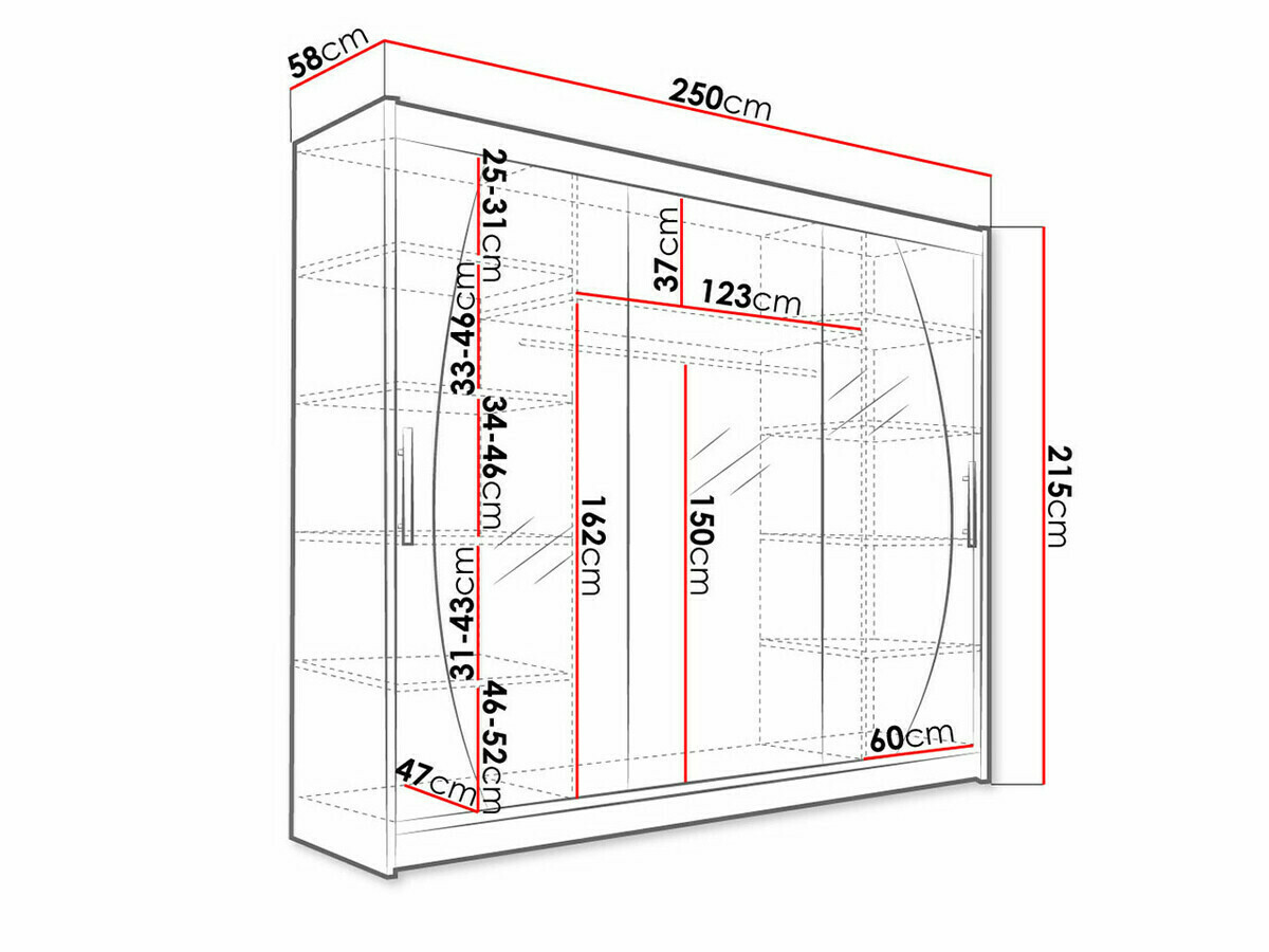 Garderobeskab Closico Ordo V (Hvid)