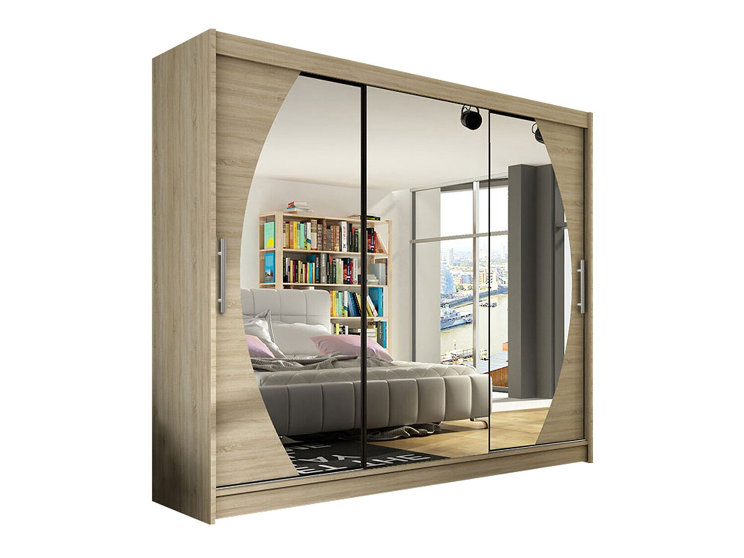 Garderobeskab Closico Ordo V (Sonoma eg)