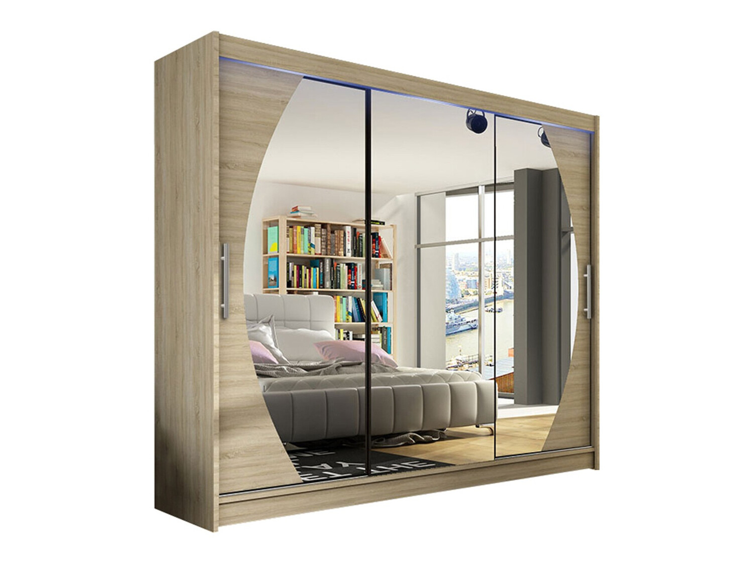 Garderobeskab Closico Ordo V (Sonoma eg)