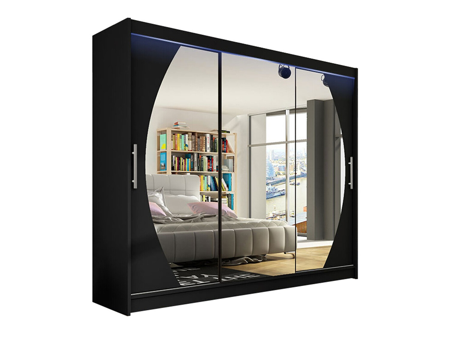 Garderobeskab Closico Ordo V (Sort)