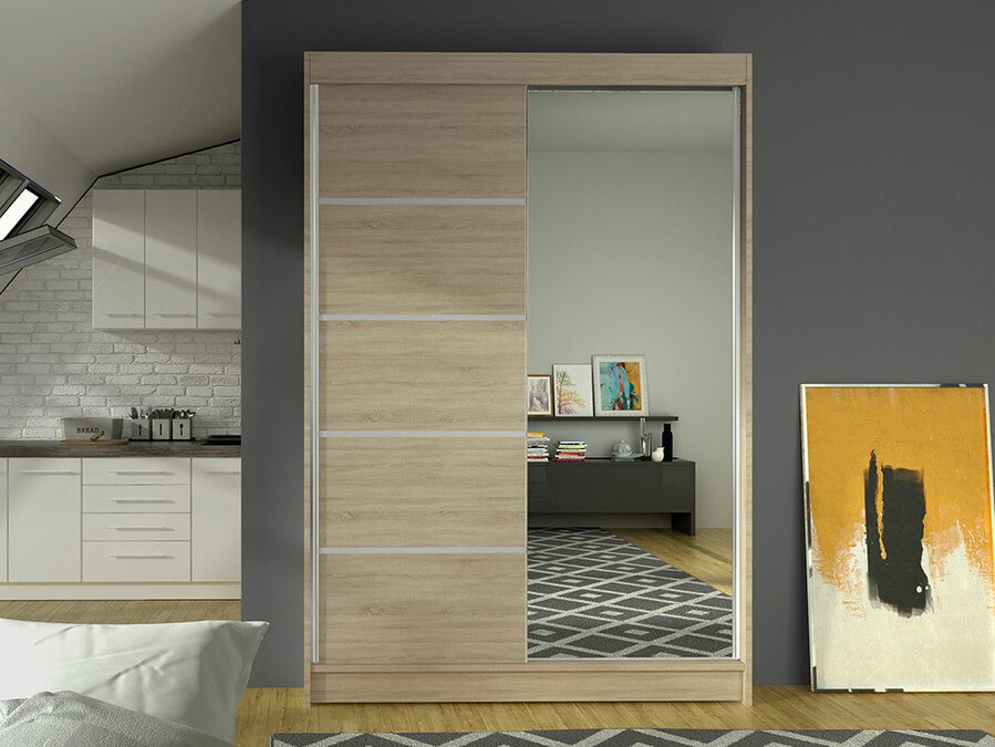 Garderobeskab Closico 149 (Sonoma eg)