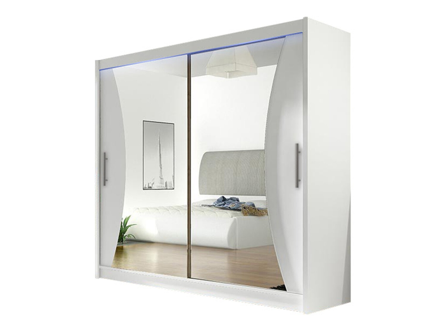 Garderobeskab Closico Pallor V (Hvid)