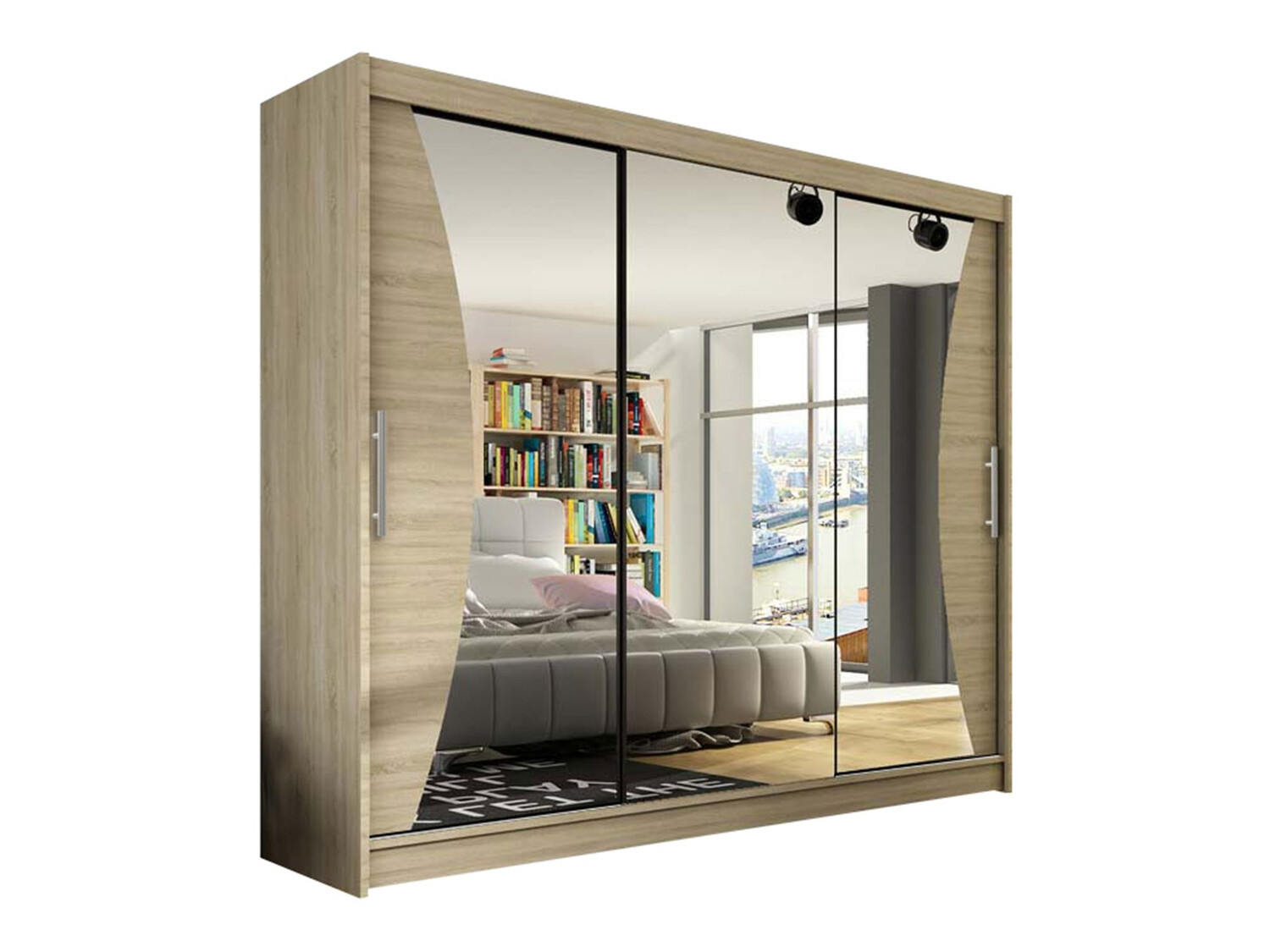 Garderobeskab Closico Ordo IV (Sonoma eg)