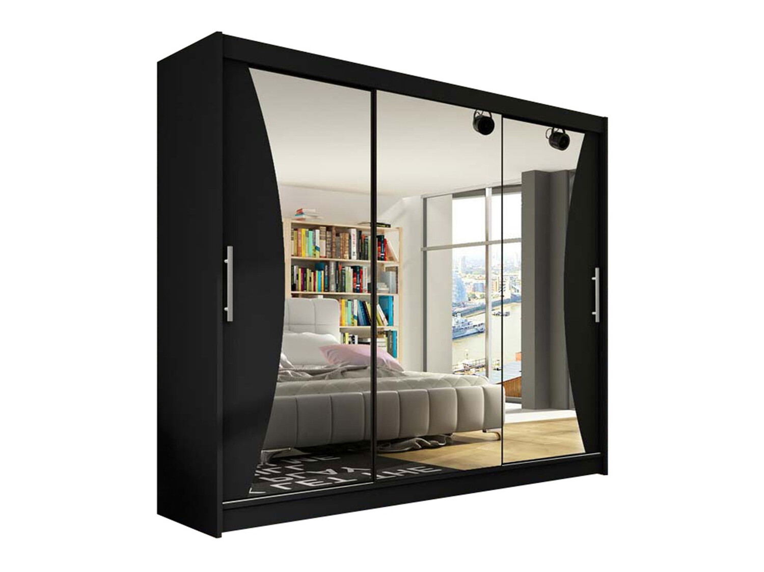 Garderobeskab Closico Ordo IV (Sort)