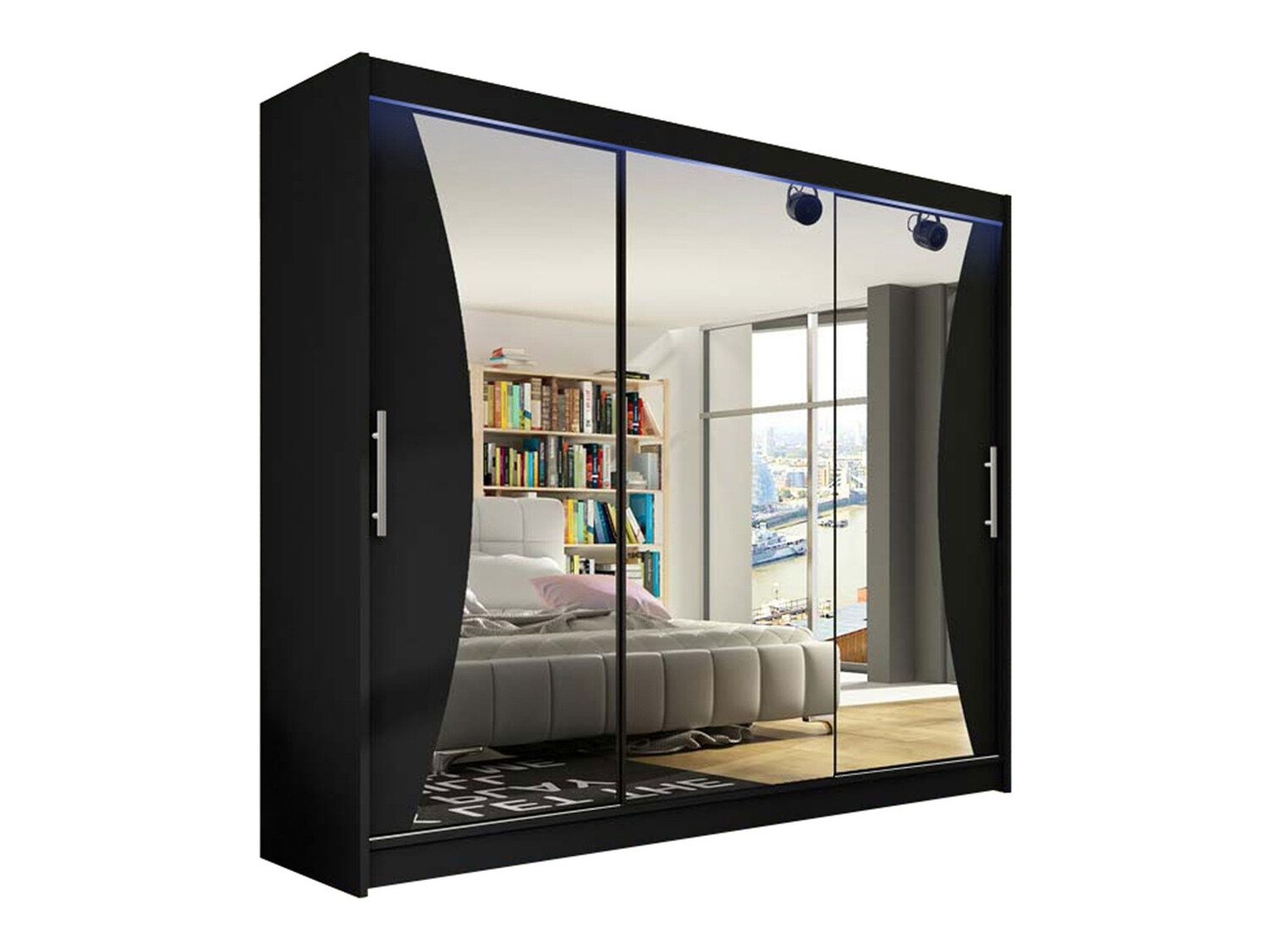 Garderobeskab Closico Ordo IV (Sort)