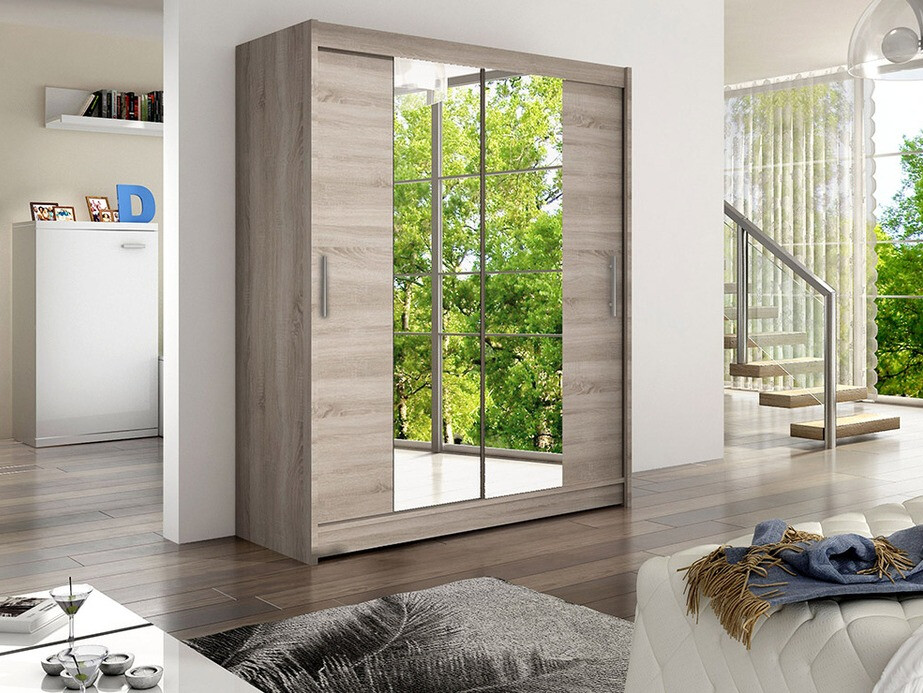 Garderobeskab Closico Camera II (Trøffel egetræ)