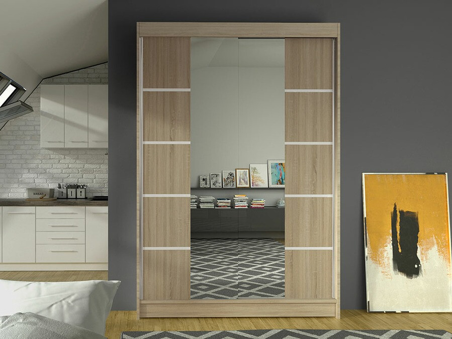 Garderobeskab Closico 151 (Sonoma eg)