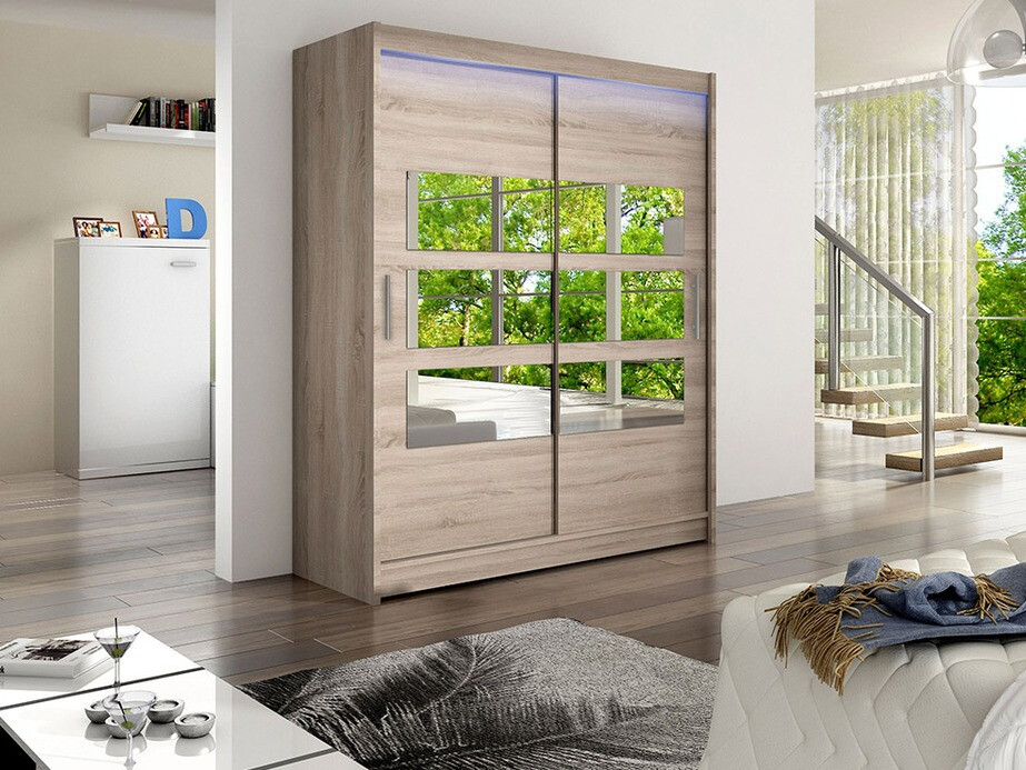 Garderobeskab Closico Camera VII (Trøffel egetræ)