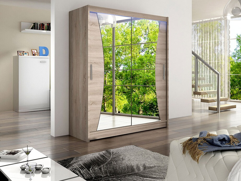 Garderobeskab Closico Camera IX (Trøffel egetræ)