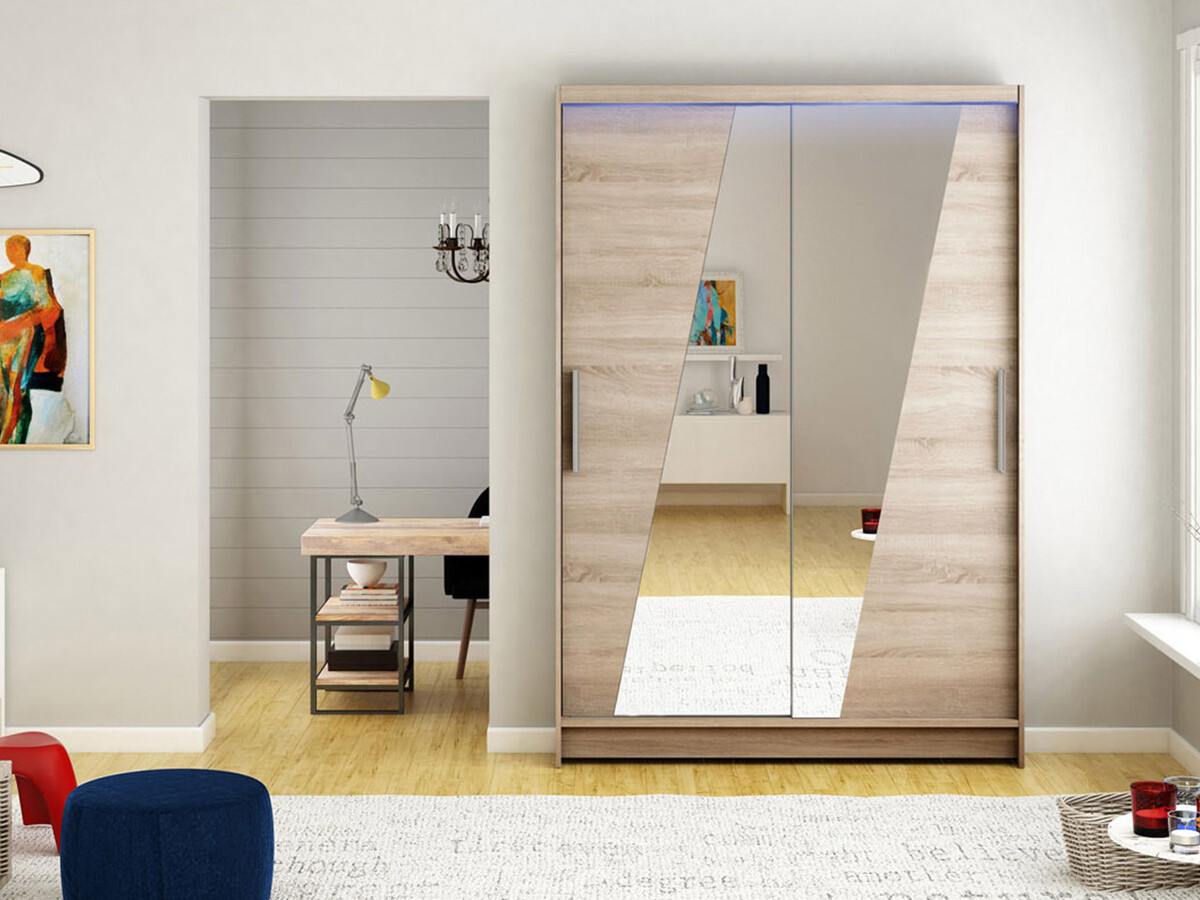 Garderobeskab Closico Pacron VIII (Trøffel egetræ)