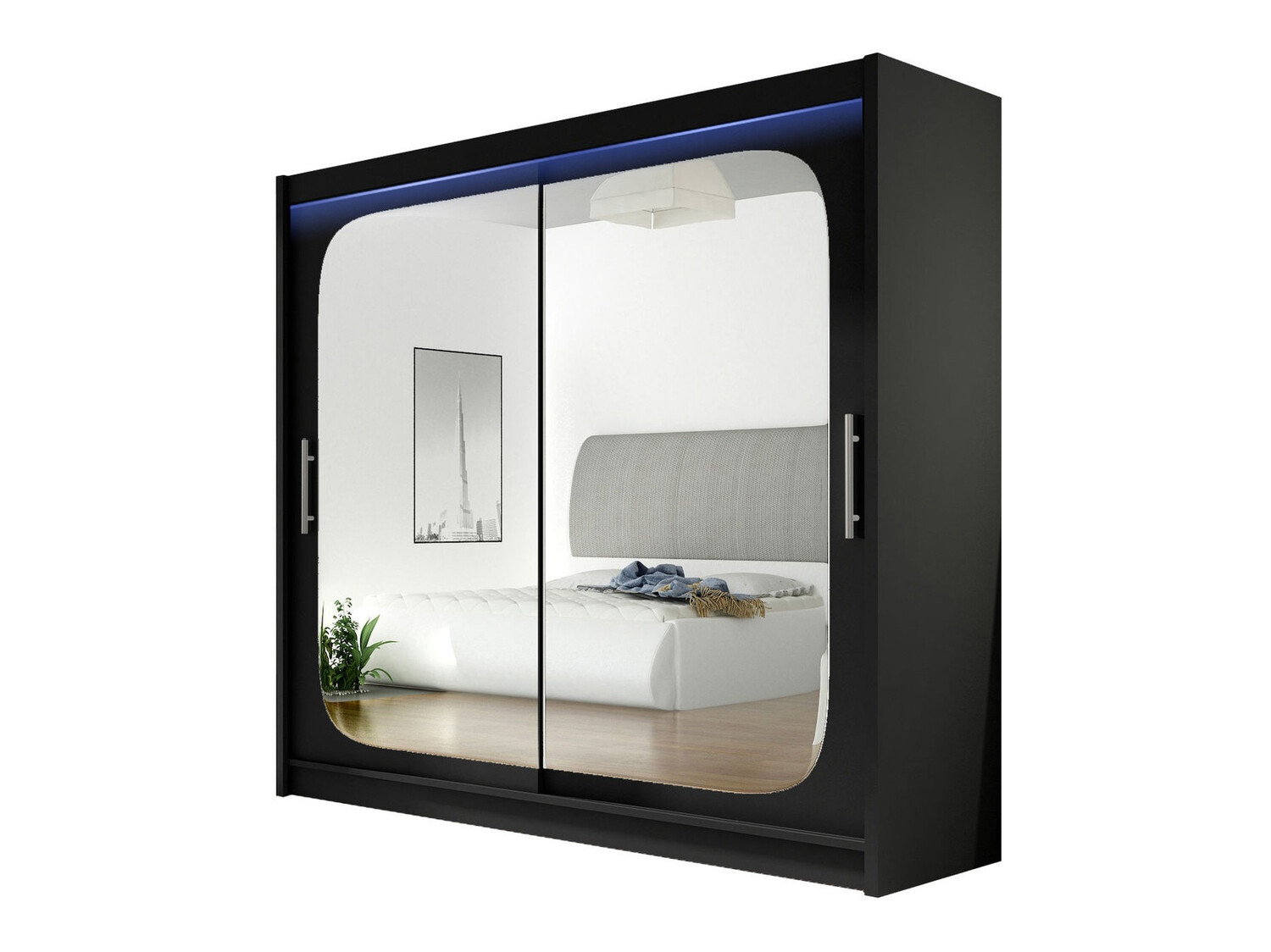 Garderobeskab Closico Pallor VIII (Sort)