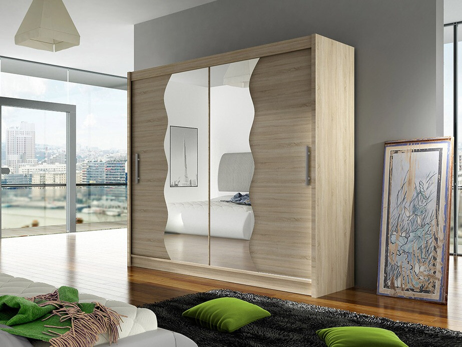 Garderobeskab Closico Pallor X (Sonoma eg)