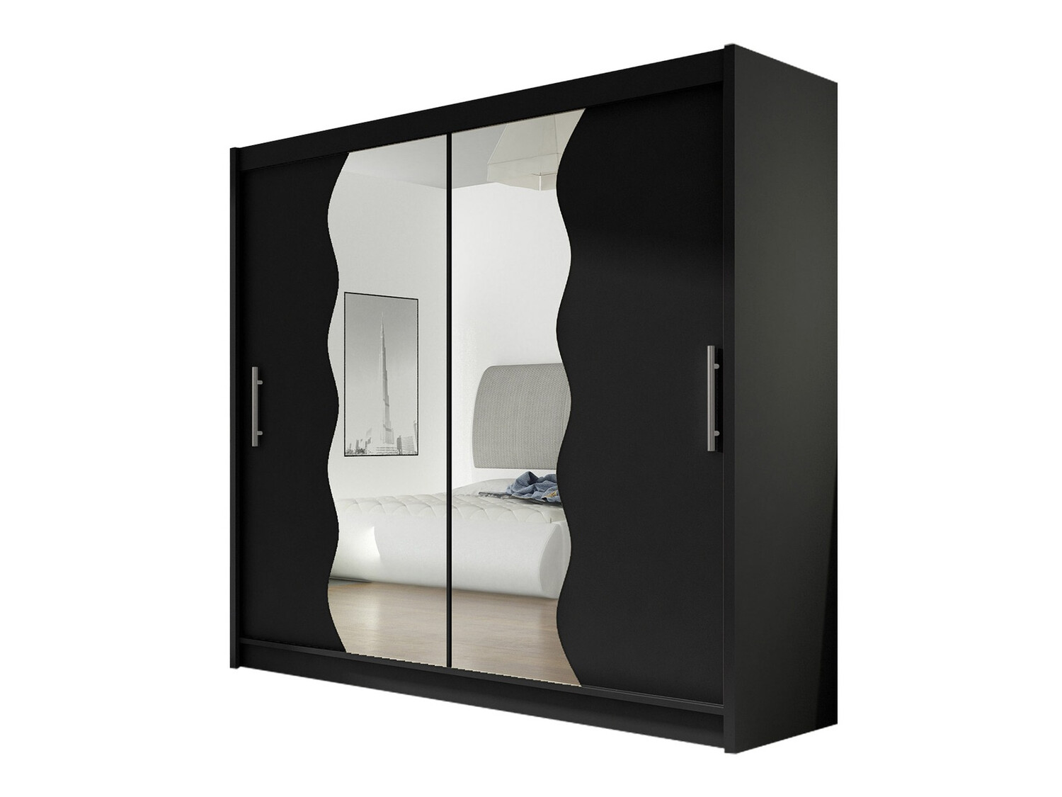 Garderobeskab Closico Pallor X (Sort)