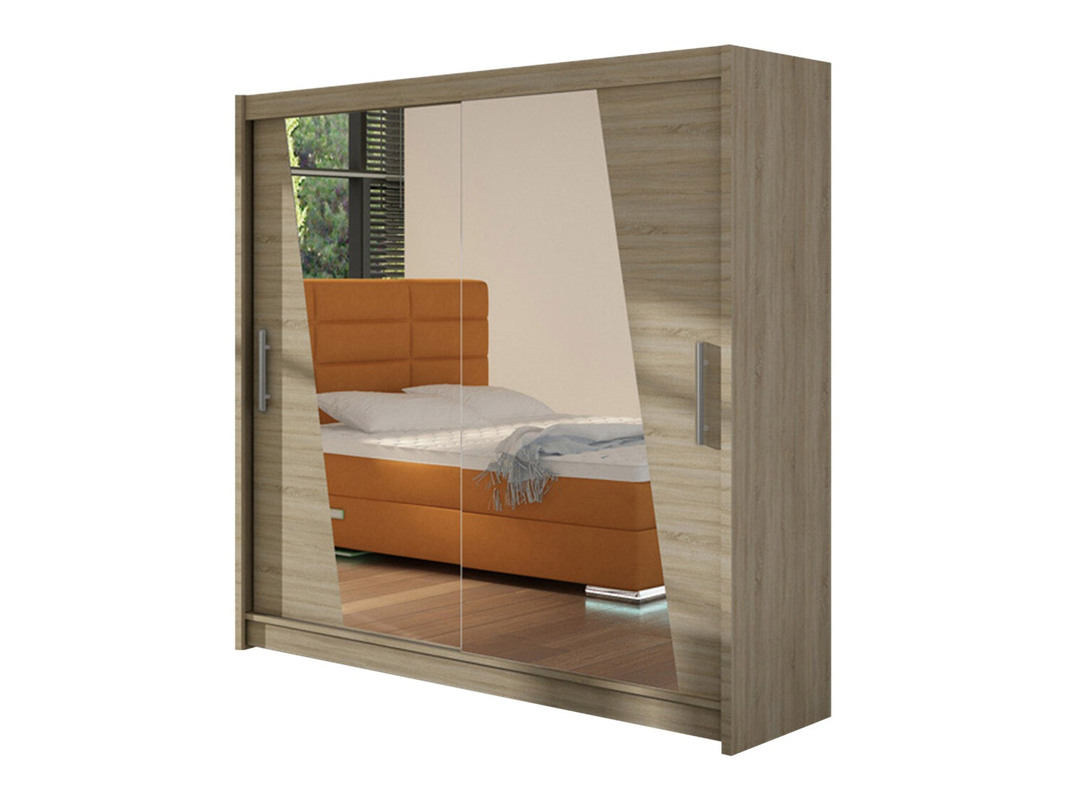 Garderobeskab Closico Pallor XIV (Sonoma eg)