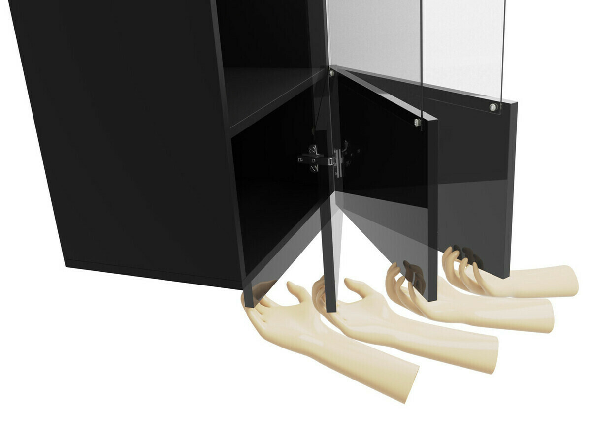 Stuemøbelsæt Tivdalu 105 (Sort + Blank sort)