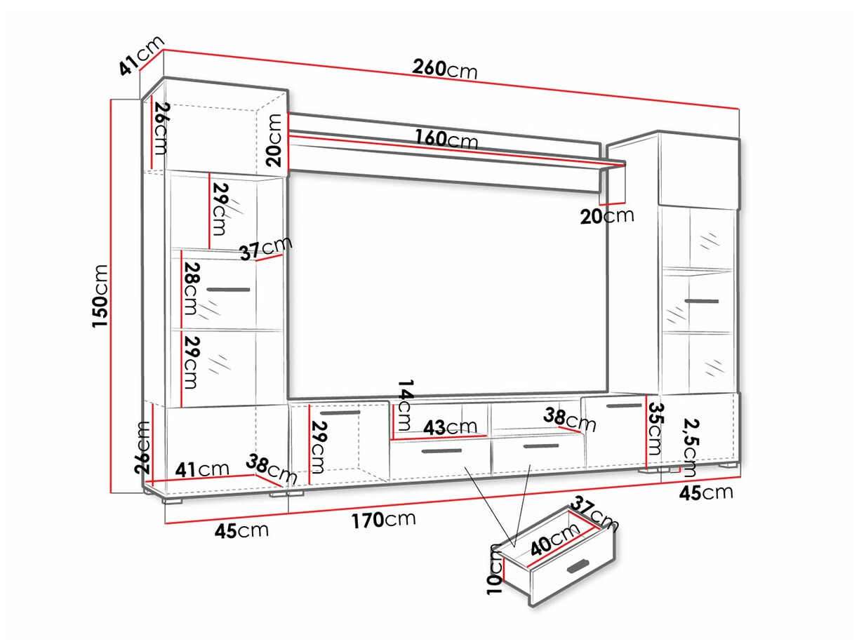 Stuemøbelsæt Topeka 112