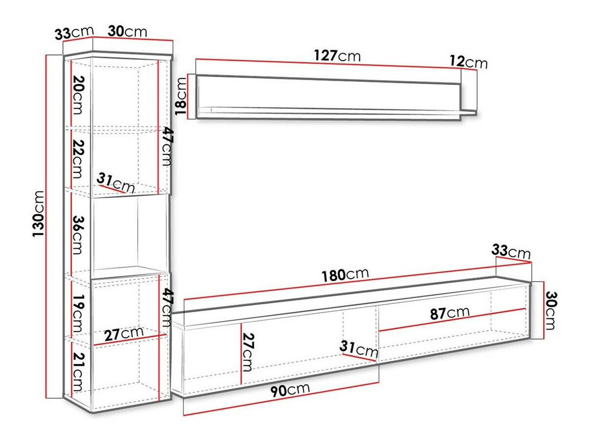 Stuemøbelsæt Sarasota 130 (Wotan eg)