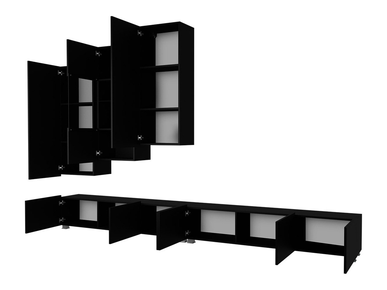 Stuemøbelsæt Tivdalu 133 (Sort + Blank sort)