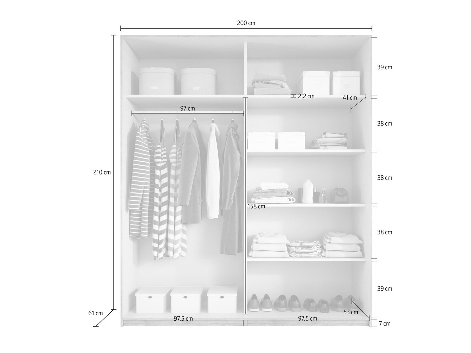 Garderobeskab Levruvu 112