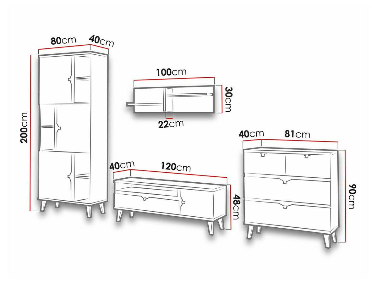 Stuemøbelsæt Etrmoru 146